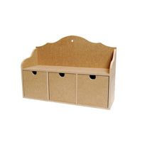 Cassettiera in MDF con 3 cassetti ROSA TALENT