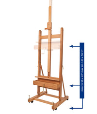 Cavalletto da studio MABEF H a manovella