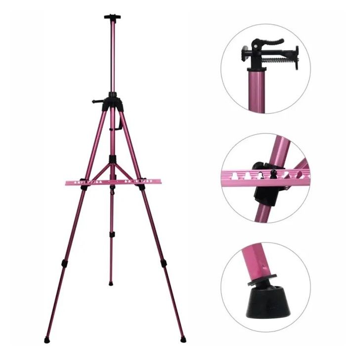 Cavalletto in alluminio D.K. ART &amp; CRAFT - Rosa
