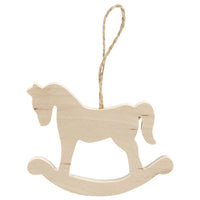Cavallo in legno - Decorazione di Capodanno