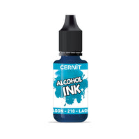Inchiostro colorato a base di alcol CERNIT 20 ml – 210 laguna blu