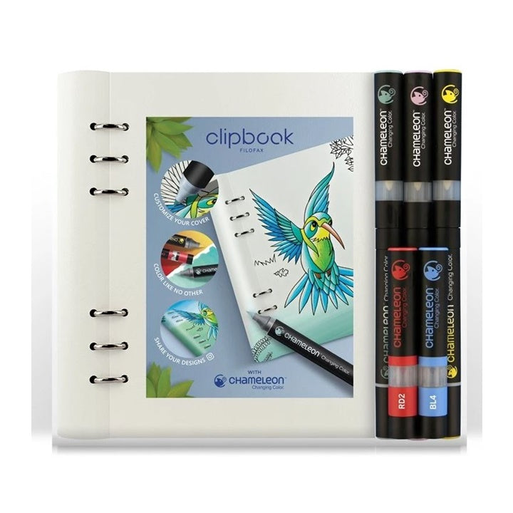 Chameleon penne con quaderno Filofax- set da 6 pezzi