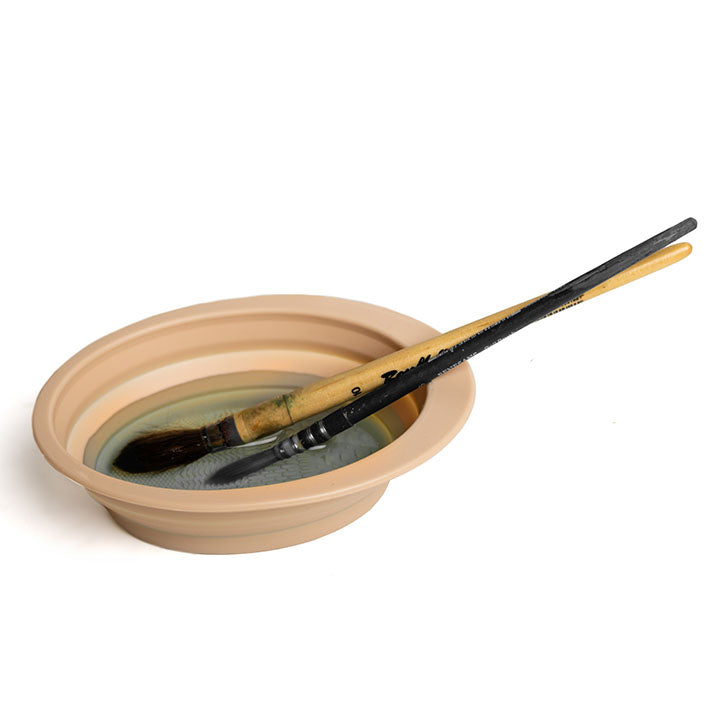 Ciotola per l'acqua in silicone – Beige
