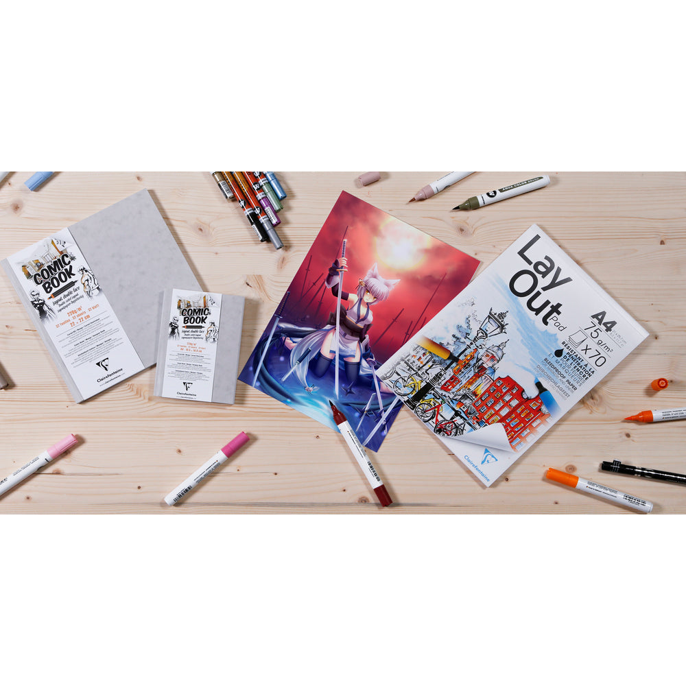 Clairefontaine blocco per fumetti 220 g 32fg collato