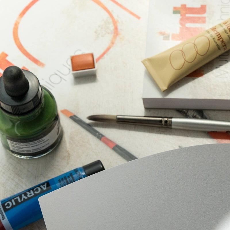 Clairefontaine Paint'On Mix Media blocco 250 g 40 fg incollato Extra White