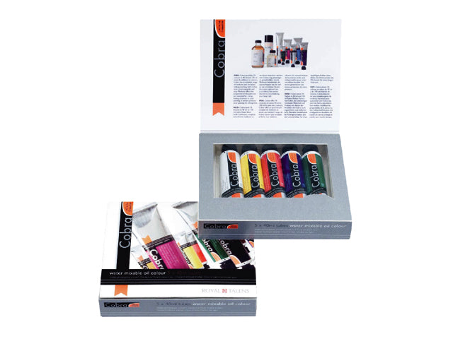 Cobra Study set di colori a olio 5x40ml