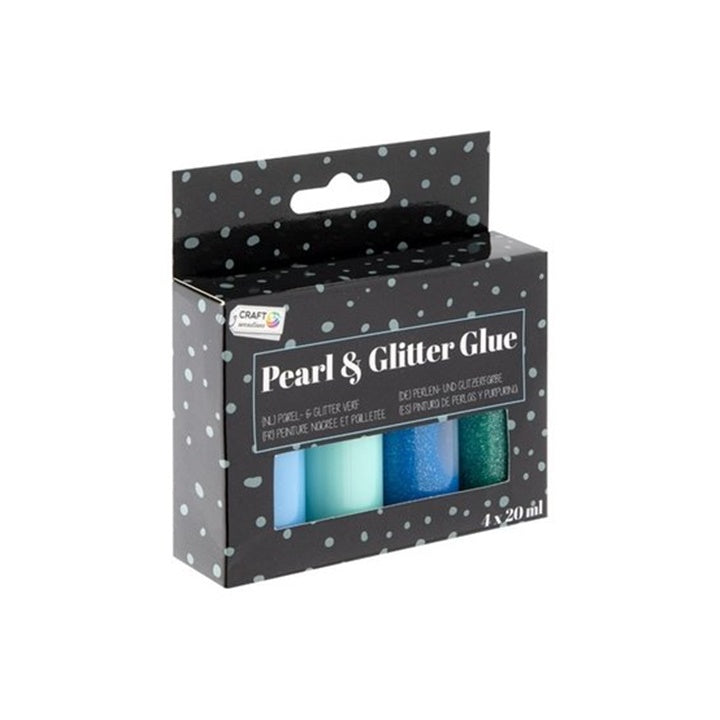 Colla perlata e glitterata 4 x 20 ml