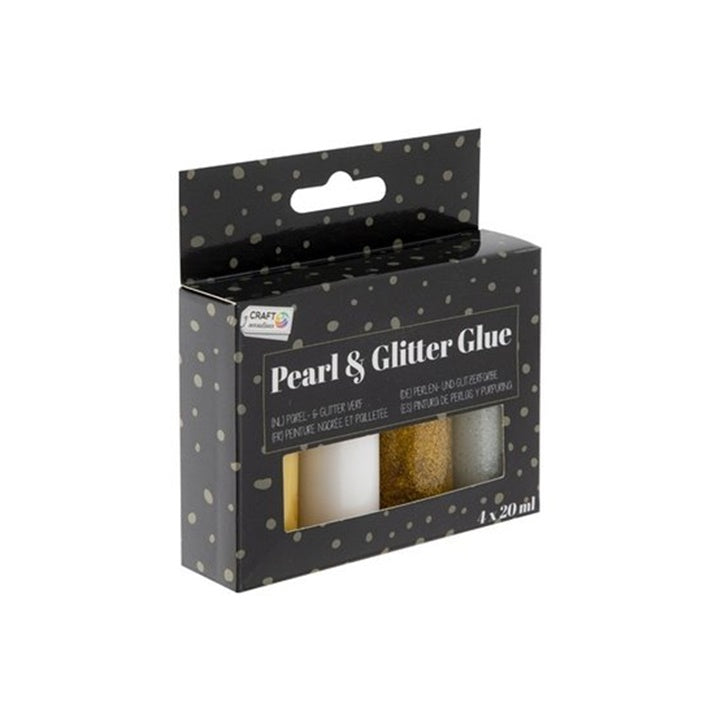 Colla perlata e glitterata 4 x 20 ml