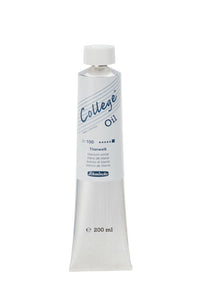 Colore a olio Schmincke College Oil 200 ml – 100 Bianco di titanio