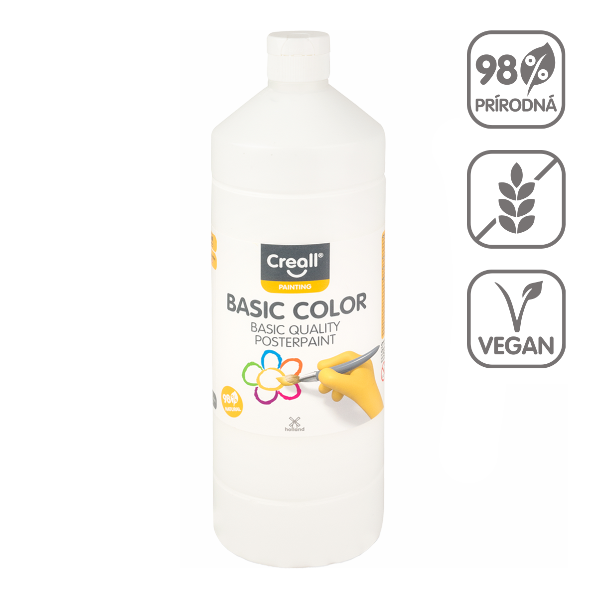 Colore a tempera Creall, 1 000 ml – bianco