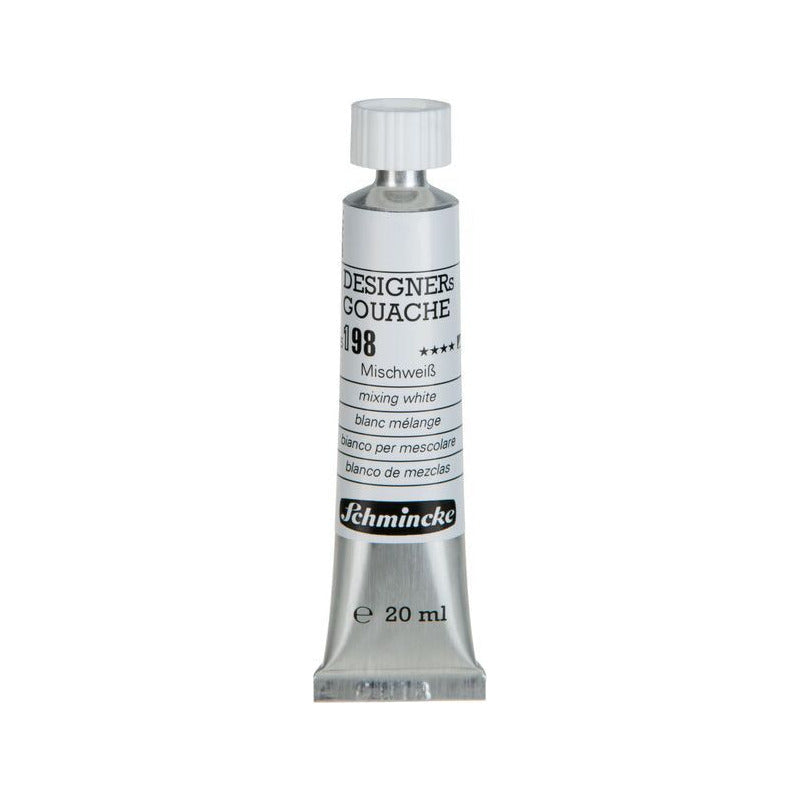 Colore a tempera Schmincke Designers Gouache 20 ml – 198 Bianco di miscelazione