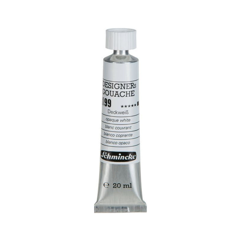 Colore a tempera Schmincke Designers Gouache 20 ml – 199 Bianco coprente