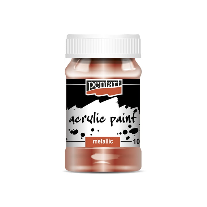 Colore acrilico effetto metallico - 100 ml | colori diversi
