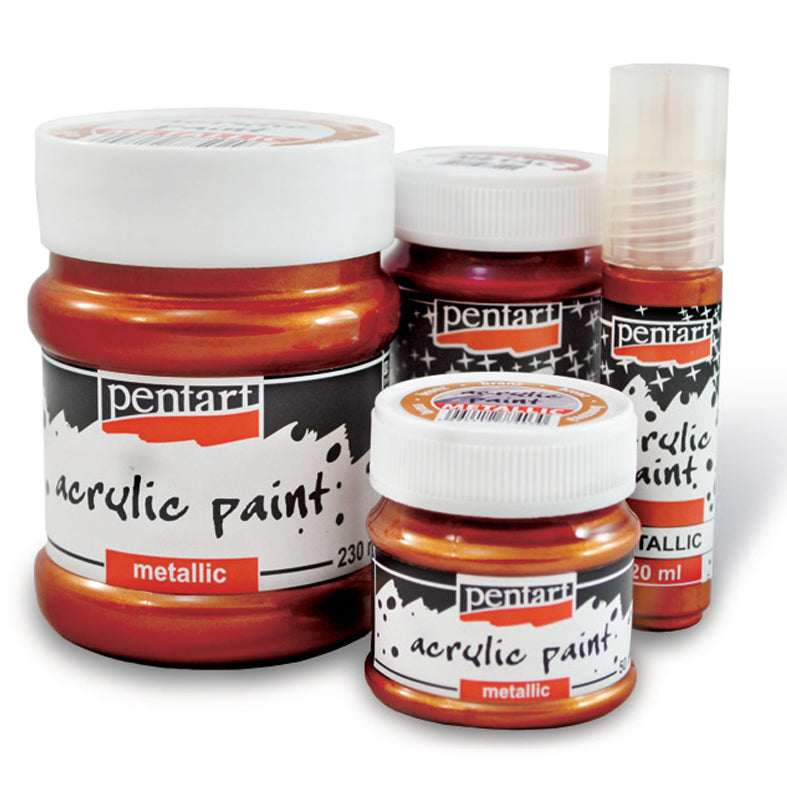 Colore acrilico effetto metallico - 50 ml | colori diversi
