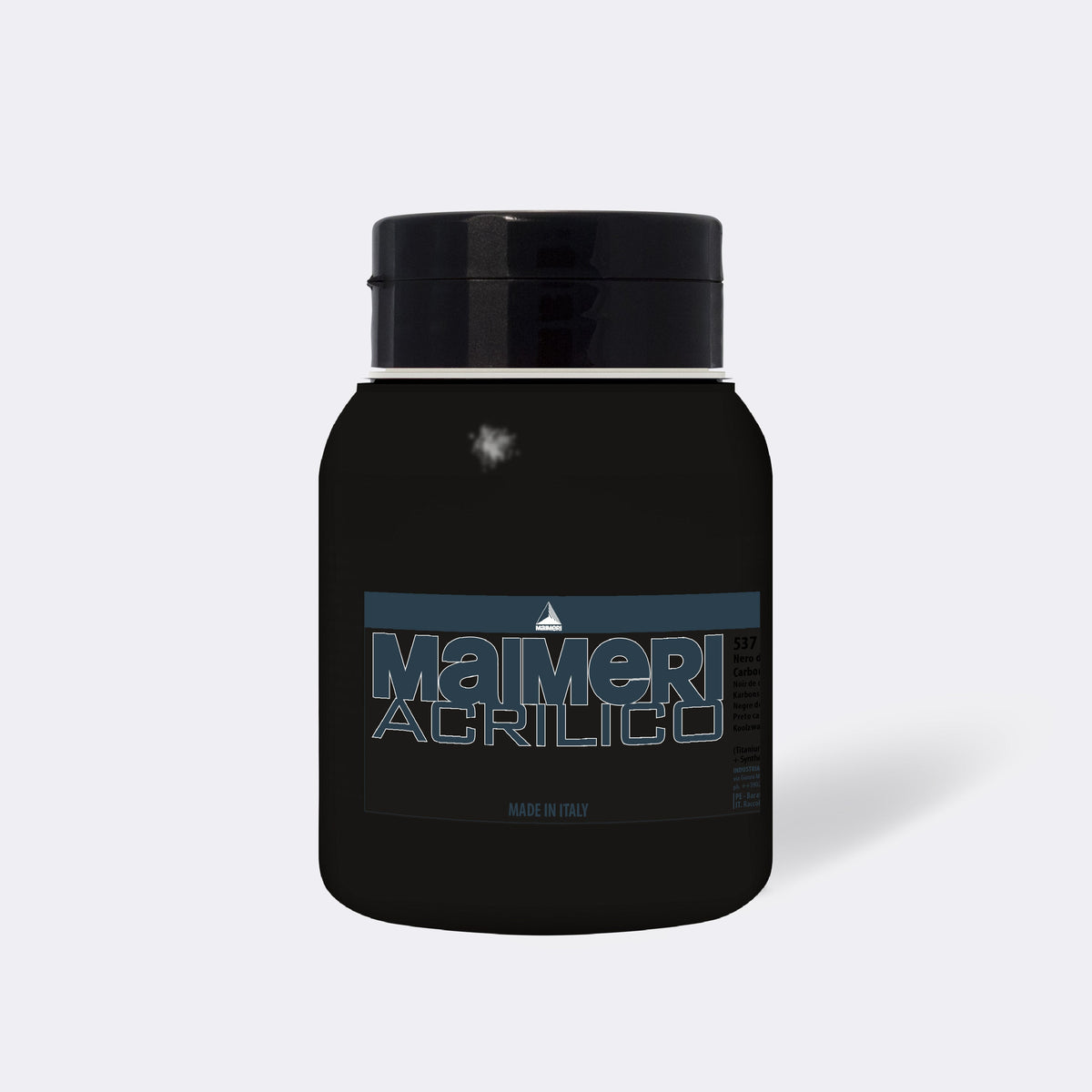 Colore acrilico fine MAIMERI Acrilico 1000 ml – Nero Carbone