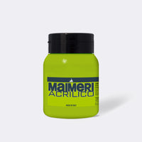 Colore acrilico MAIMERI Acrilico 500 ml – Verde Giallastro Permanente
