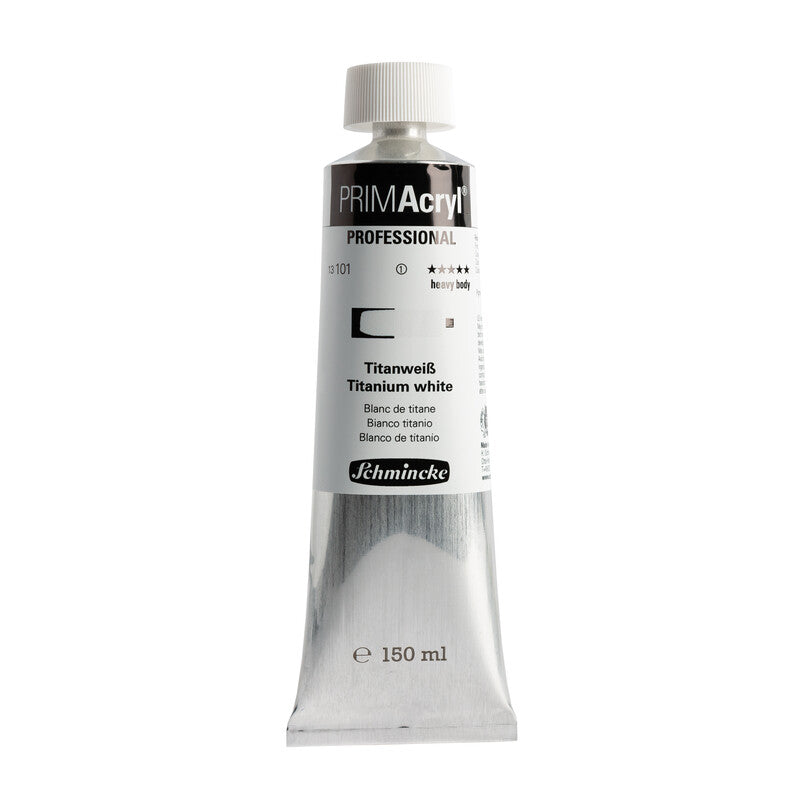 Colore acrilico Schmincke PRIMAcryl Professional 150 ml – 101 Bianco di titanio