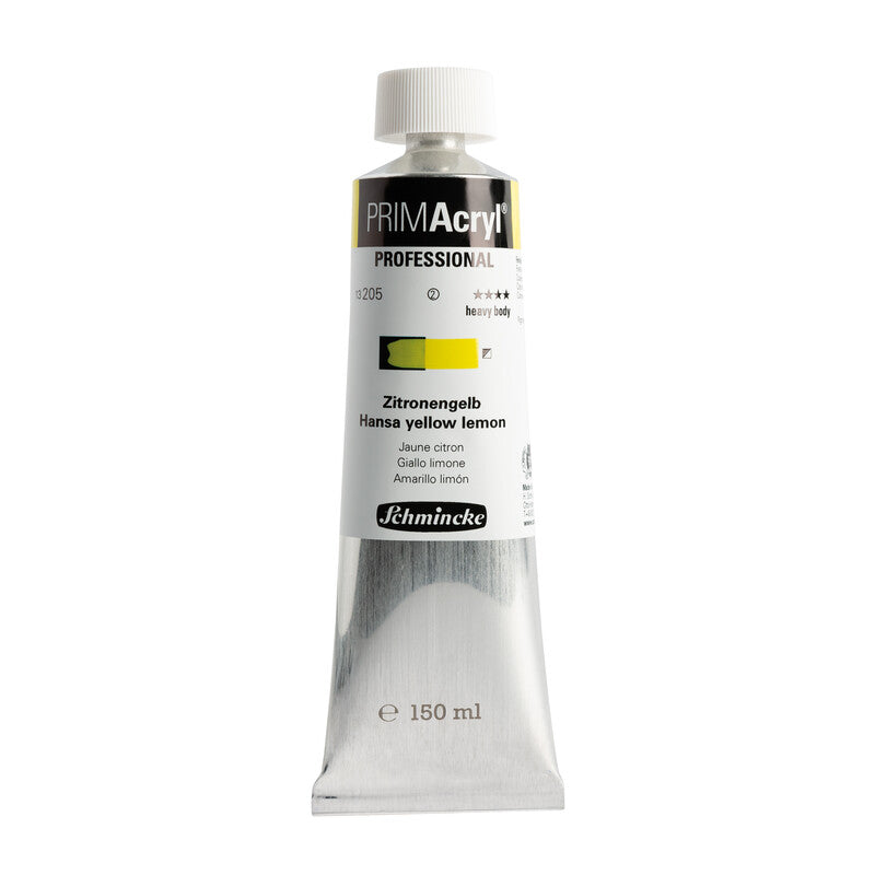 Colore acrilico Schmincke PRIMAcryl Professional 150 ml – 205 Giallo Hansa limone