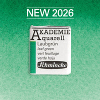 Colore ad acquerello Schmincke AKADEMIE mezzo godet - Golden pink – 555 Verde foglia