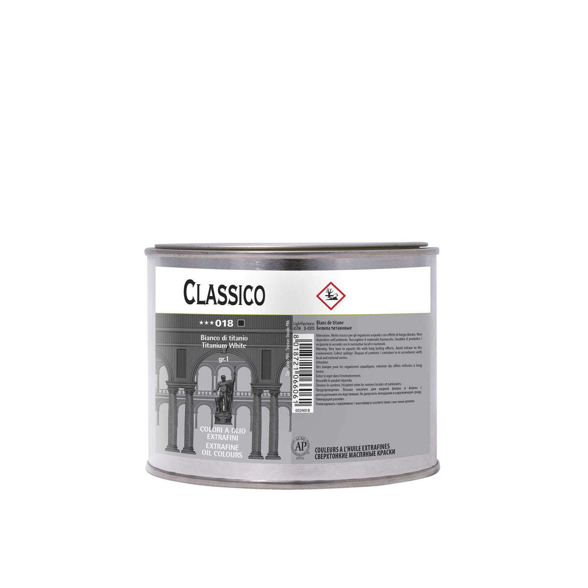Colore ad olio MAIMERI Classico - 500 ml | scegli tonalità – Nero d'avorio