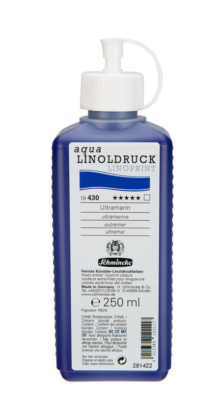 Colore per linoleografia Schmincke aqua-LINOPRINT 250 ml – 430 Oltremare