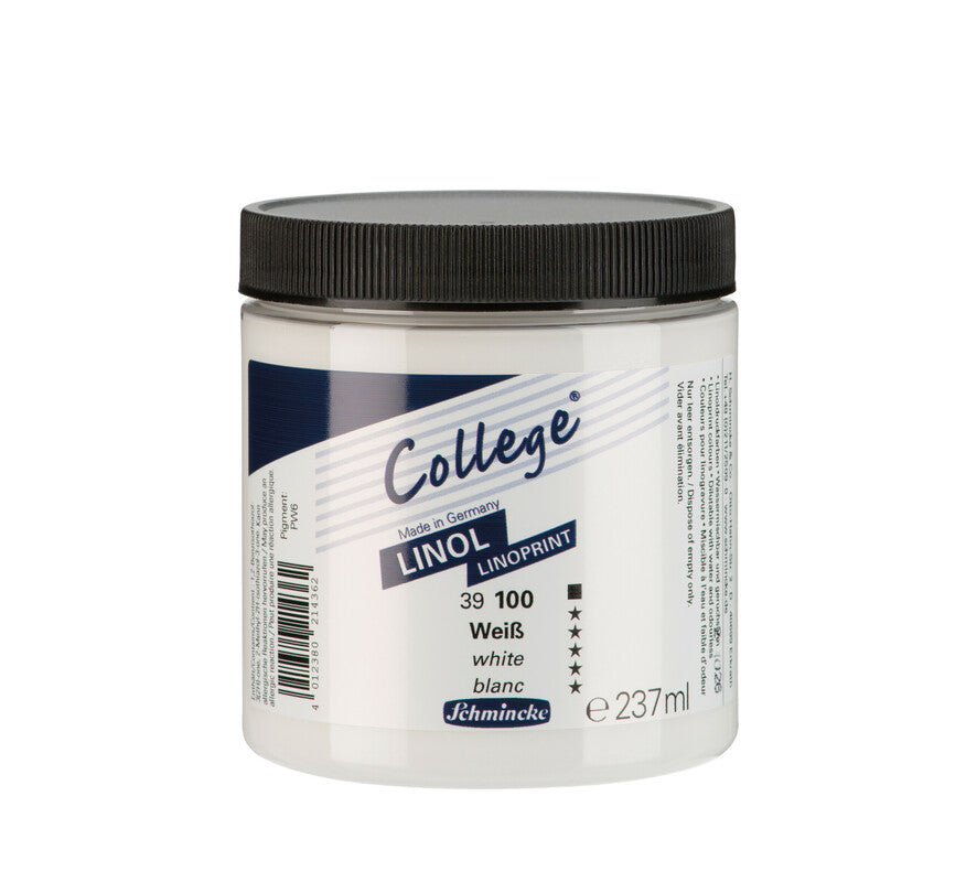 Colore per linoleografia Schmincke College Linol 237 ml – 100 Bianco
