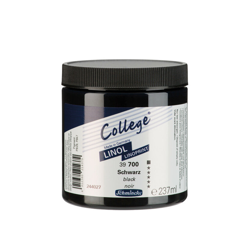 Colore per linoleografia Schmincke College Linol 237 ml – 700 Nero