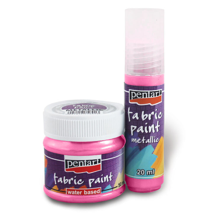 Colore per tessuti - effetto metallico - 20 ml | colori diversi