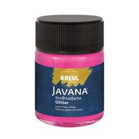 Colore per tessuti JAVANA glitter 50 ml – Rosso Rubino