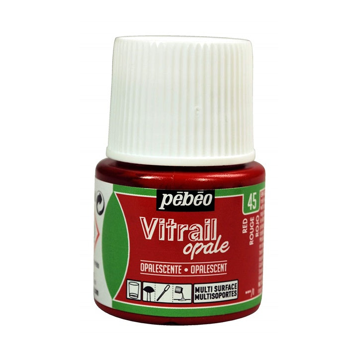 Colore per vetro Pebeo Vitrail Opale 45 ml | colori diversi