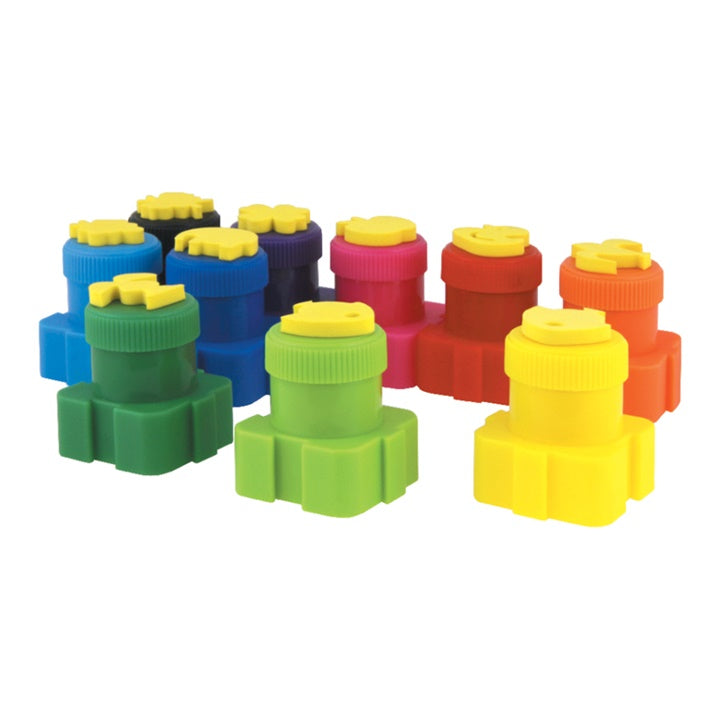 Colori a dita con timbri Colorino 10x10 ml