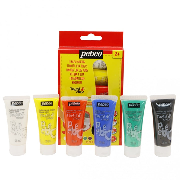 Colori a dita Pebeo Tactilcolor 6 x 20 ml
