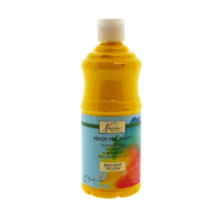 Colori a guazzo Nassau - 500 ml | varie tonalità - giallo brillante