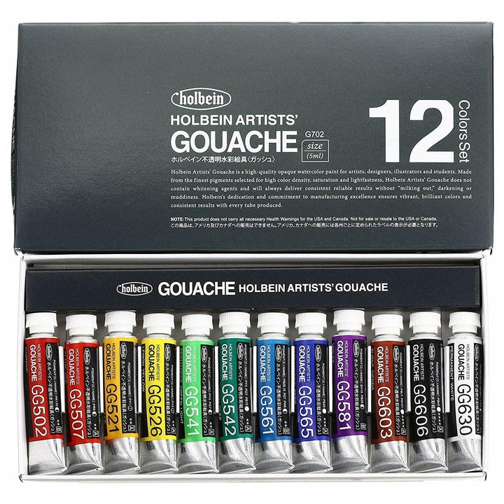 Colori a guazzo professionali Holbein Artists | vari set — immagine 2