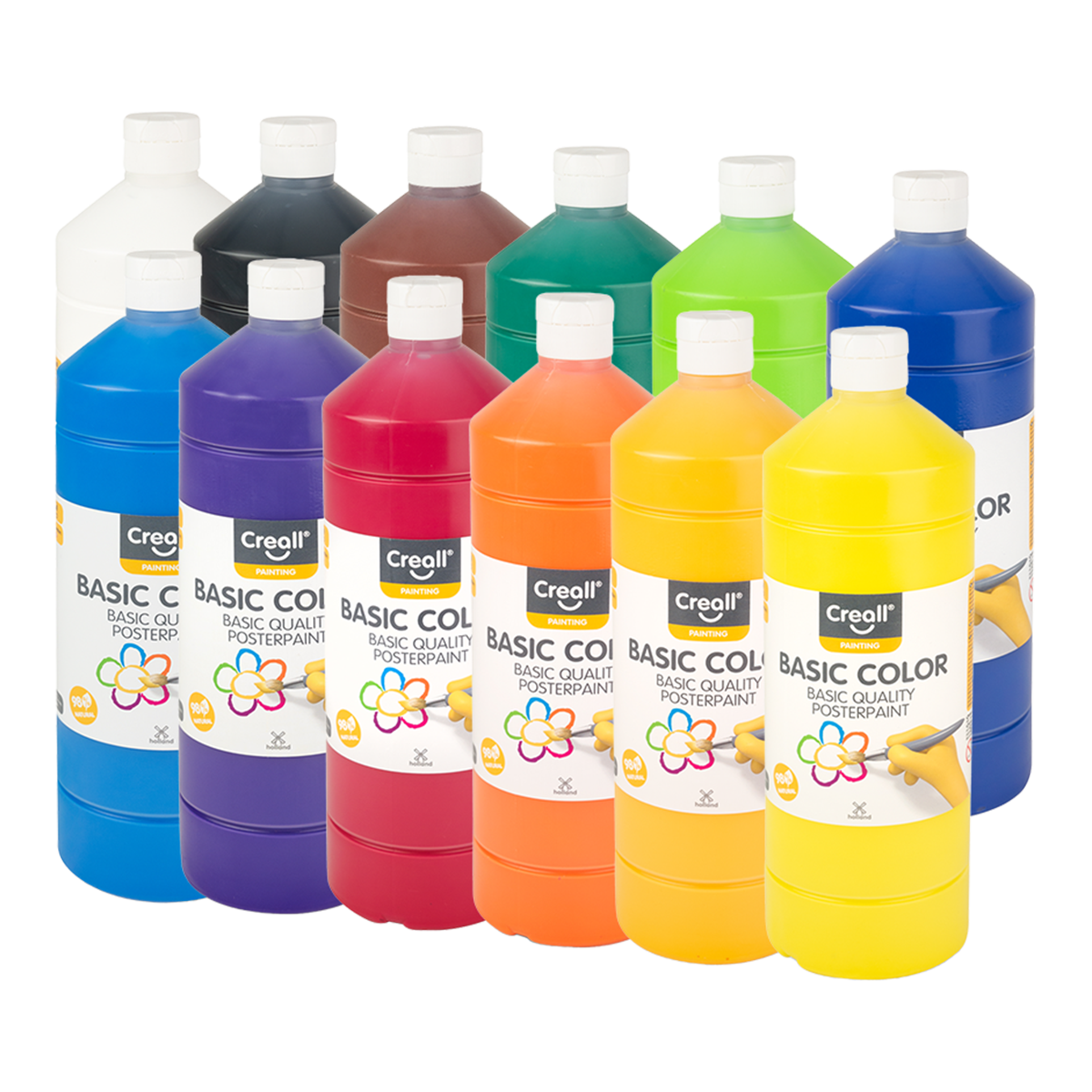 Colori a tempera Creall, 1 000 ml, colori assortiti