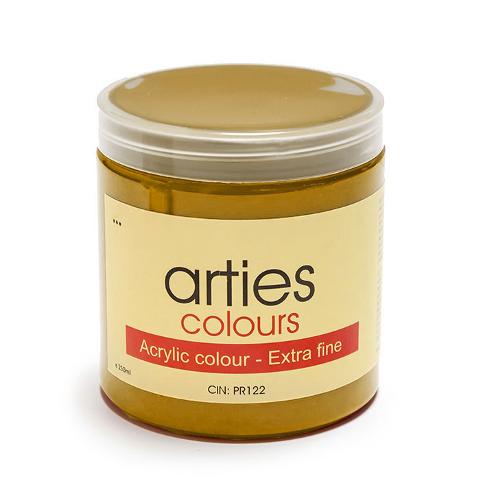Colori acrilici Arties Colours - 250 ml | colori diversi - Giallo Cadmio Scuro Imitazione
