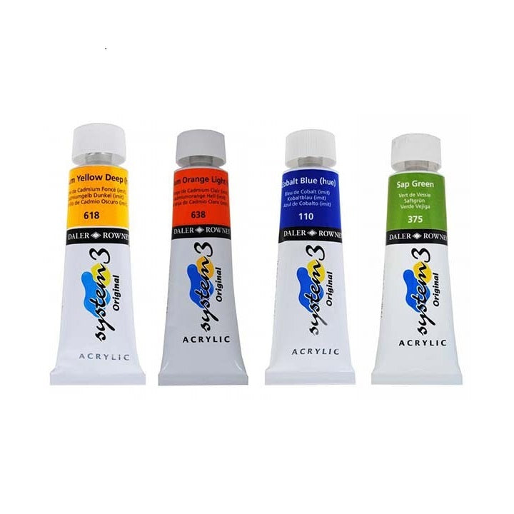 Colori acrilici Daler-Rowney SYSTEM 3 75 ml | sceglie tonalità