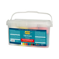 Colori acrilici Kreul Triton Liquid Powerpack - set di 8 x 750 ml