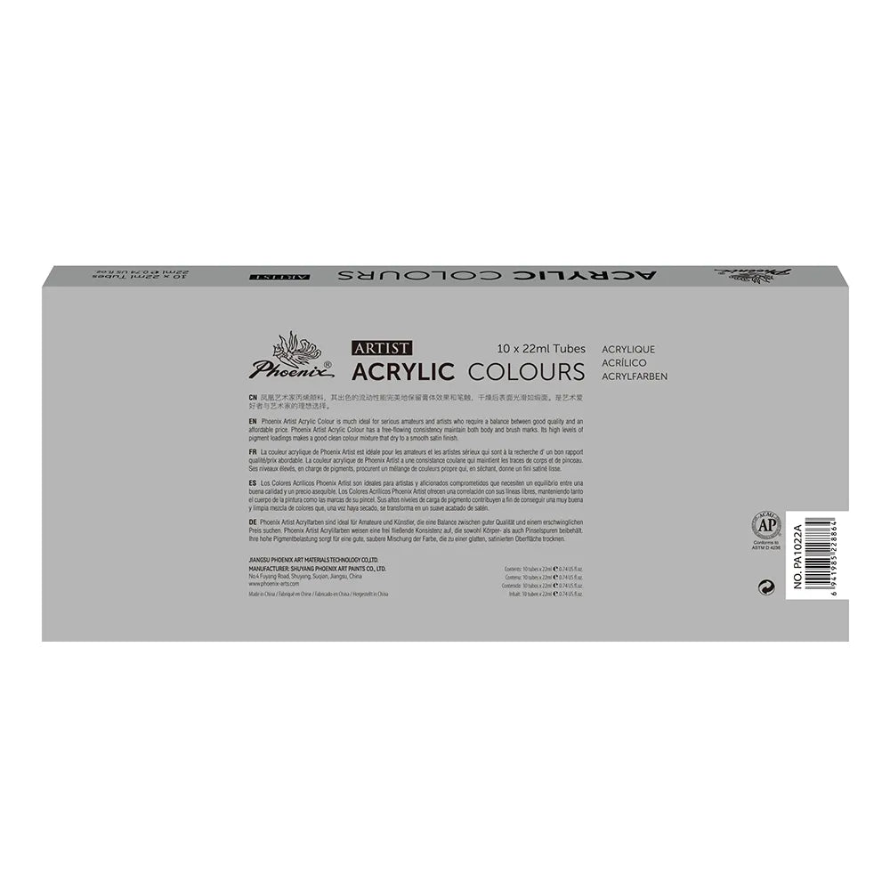 Colori acrilici Phoenix Artist 10 x 22 ml
