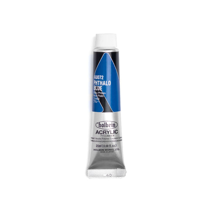 Colori acrilici professionali Heavy Body - Holbein - sfumature blu – Phthalo turchese