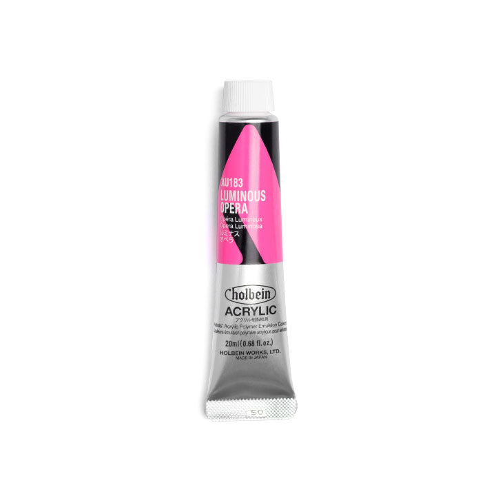 Colori acrilici professionali Heavy Body - Holbein - sfumature fosforescenti – Luminous viola