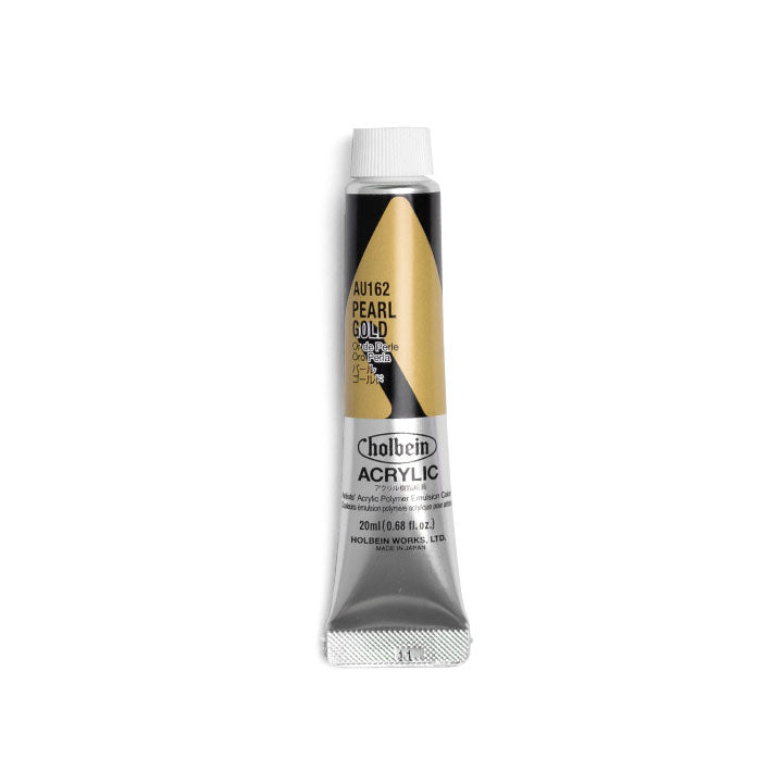 Colori acrilici professionali Heavy Body - Holbein - sfumature perlate – perle bianco