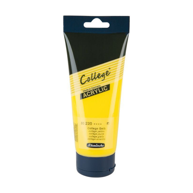 Colori acrilici Schmincke College Acrylic 200 ml – 220 Giallo college
