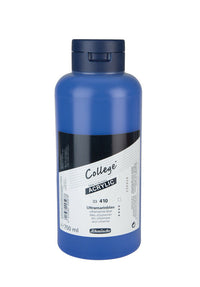 Colori acrilici Schmincke College Acrylic 750 ml – 410 Blu oltremare