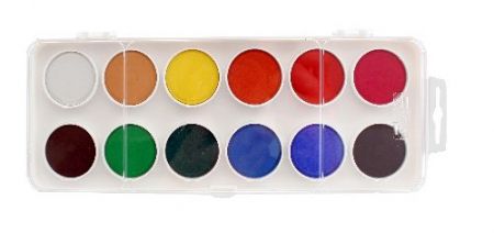 Colori ad acquerello 22.5 Bianco 12 colori