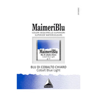 Colori ad acquerello MAIMERI Blu – mezzo godet 1,5 ml – Blu cobalto chiaro