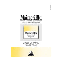 Colori ad acquerello MAIMERI Blu – mezzo godet 1,5 ml – Giallo di Napoli