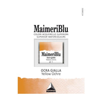 Colori ad acquerello MAIMERI Blu – mezzo godet 1,5 ml – Ocra gialla