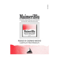 Colori ad acquerello MAIMERI Blu – mezzo godet 1,5 ml – Rosso di cadmio medio
