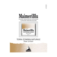 Colori ad acquerello MAIMERI Blu – mezzo godet 1,5 ml – Terra d'ombra naturale
